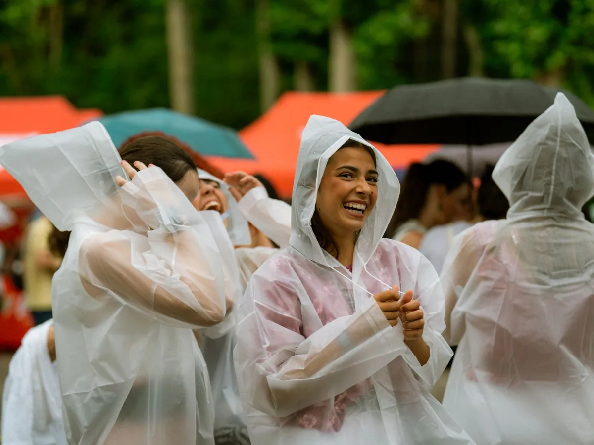 Regenponcho set 4 stuks